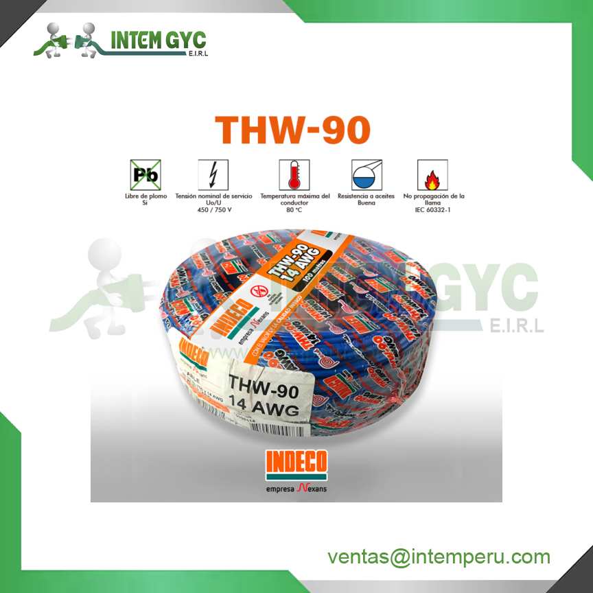 CABLE THW-90 14 AWG