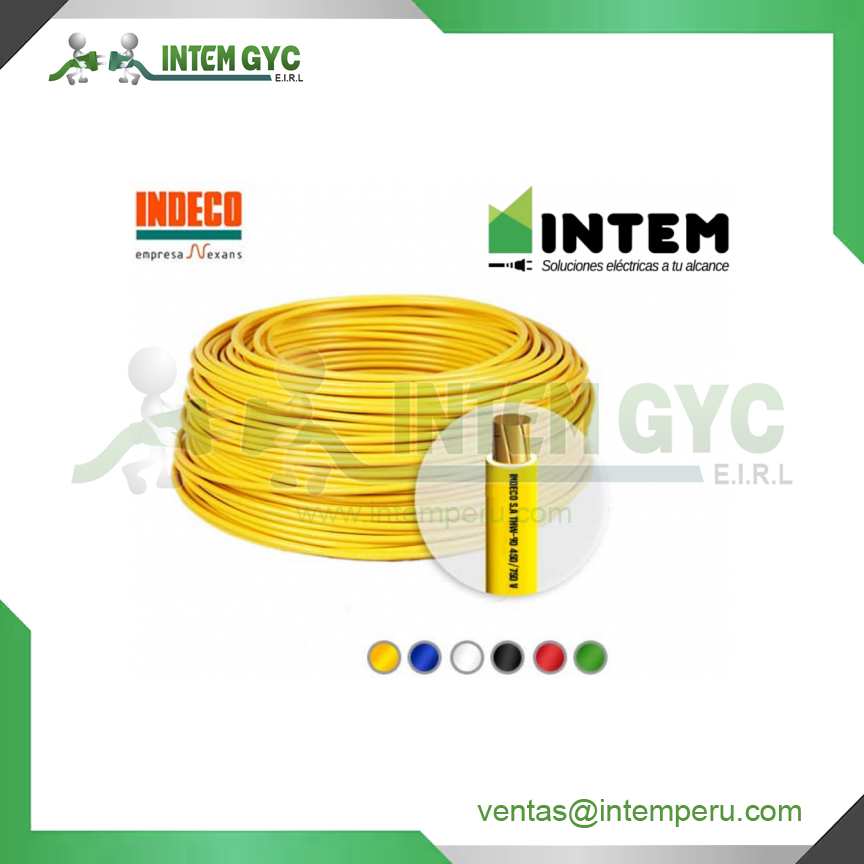 CABLE THW-90 14 AWG AMARILLO