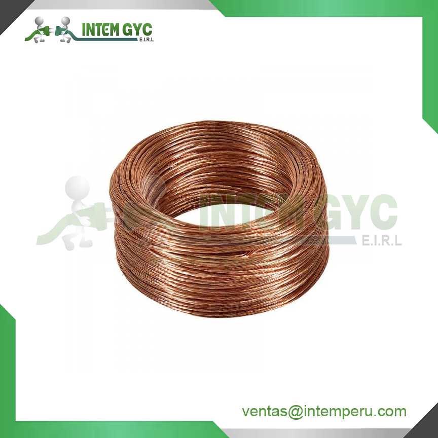 CABLE DESNUDO DE COBRE 10MM2 INDECO