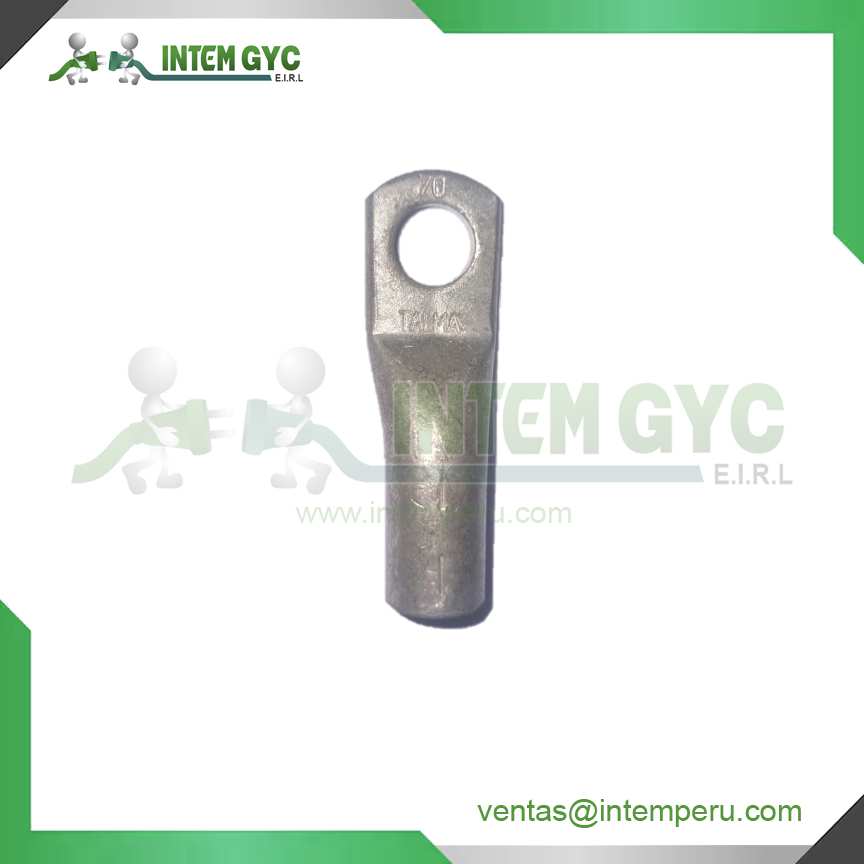 Terminal a compresión con barril largo CU/ES.70mm2 35kV